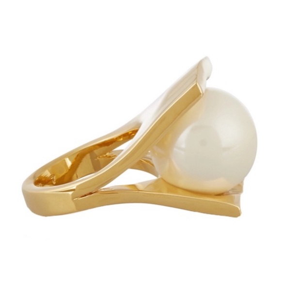 LELE SADOUGHI • Gold Pinball Pearl Cocktail Ring - Picture 3 of 7
